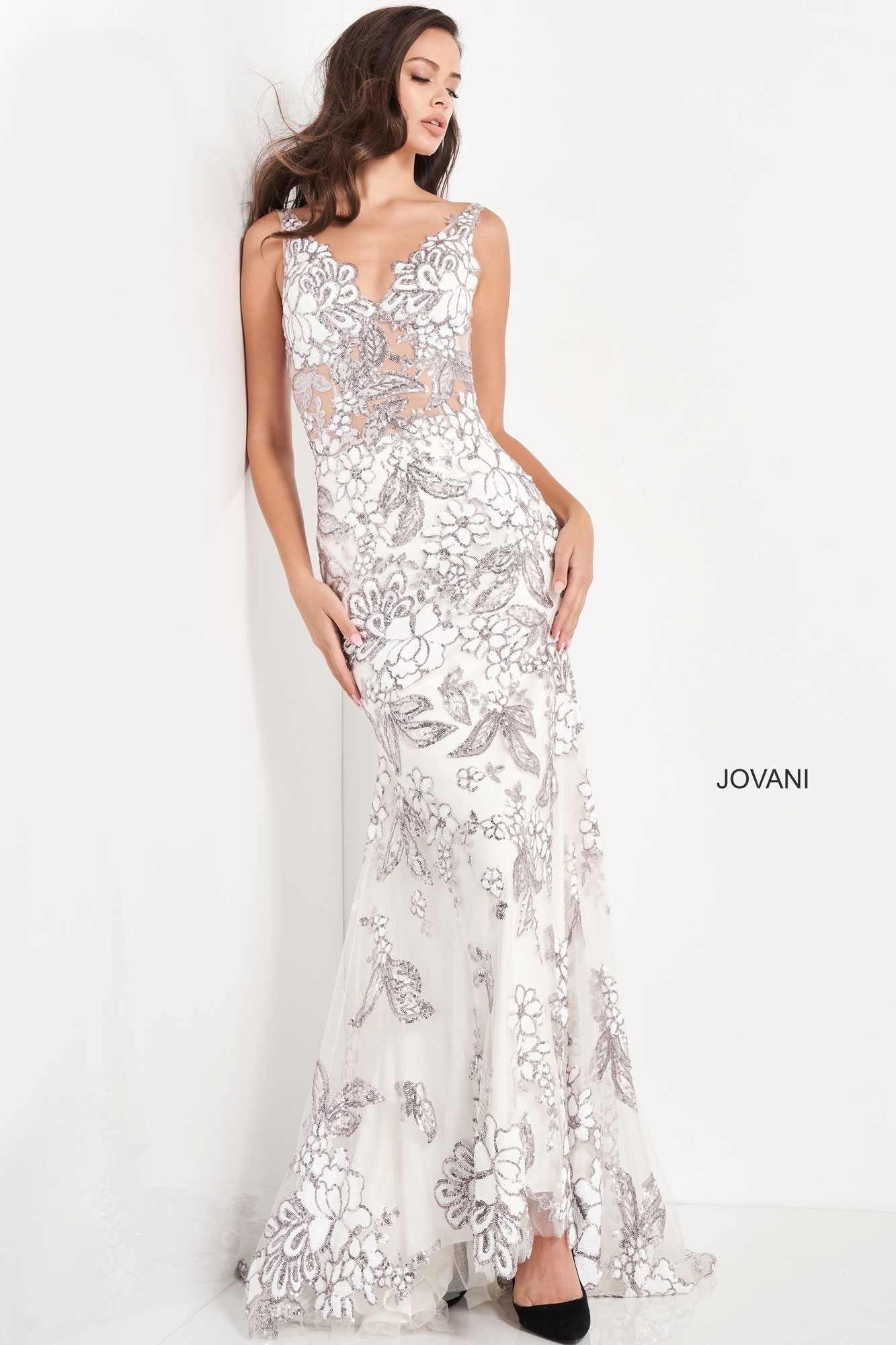 Jovani 04332 Long Sequin Prom Dress