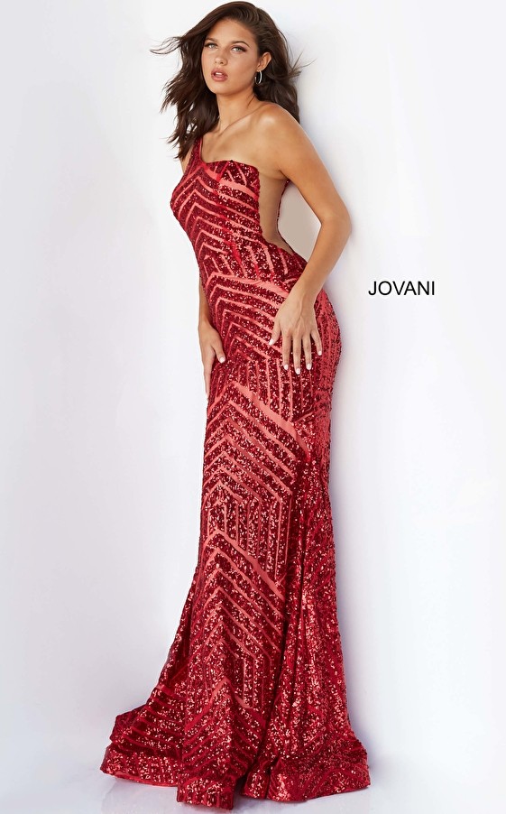Jovani 06017 One Shoulder Prom Dress