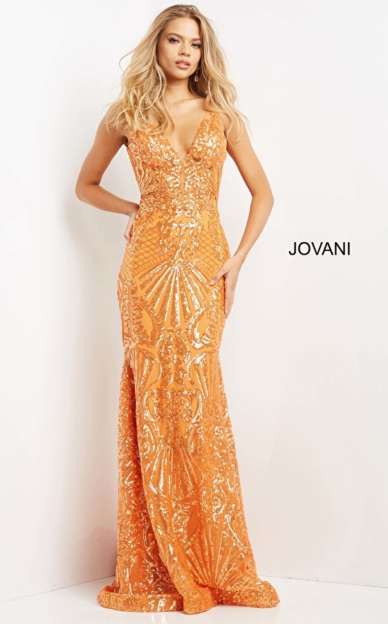 Jovani 07276 Embellished Long Prom Dress