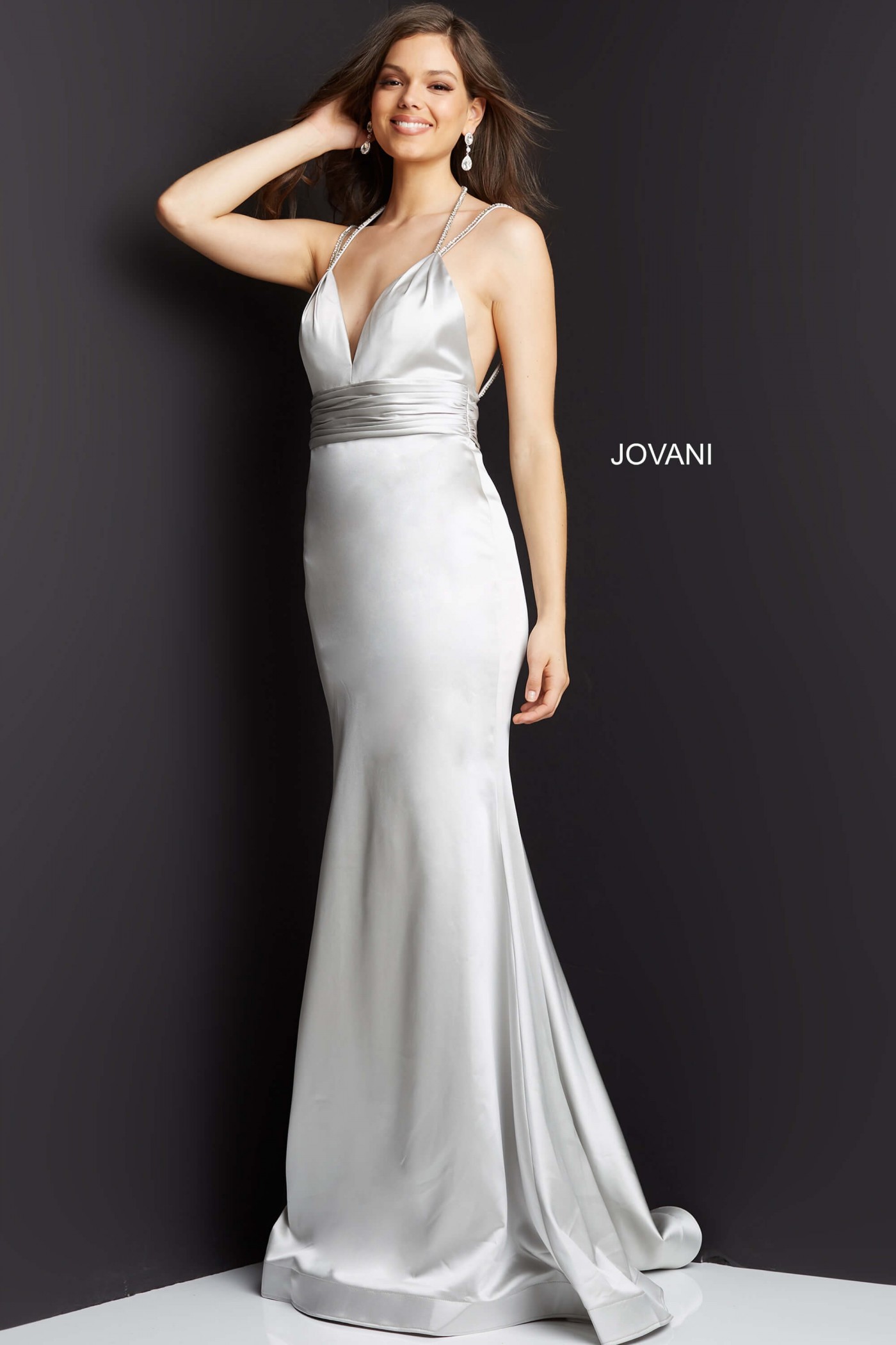 Jovani 3116 Satin Prom Dress