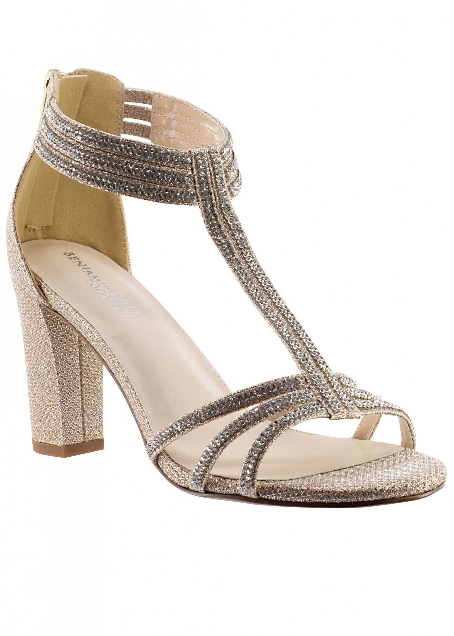 Gabriella by Touch Ups Jeweled T-Strap Sandal