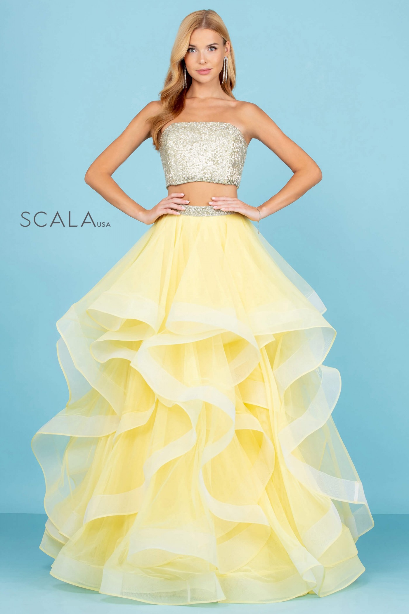Scala 60268 Two-Piece Prom Dress