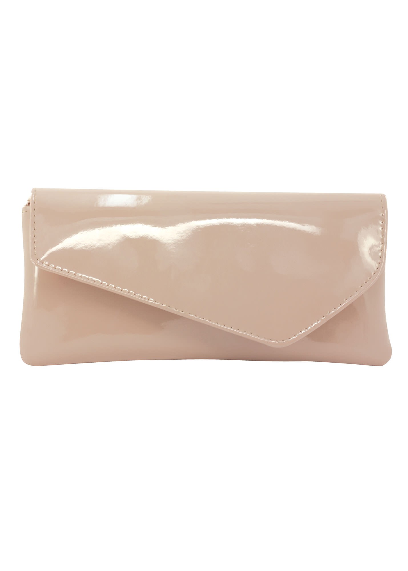 Nude Patent Clutch - Marcy by Touch Ups