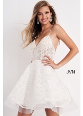 JVN by Jovani JVN04709 Short Fit and Flare Dress