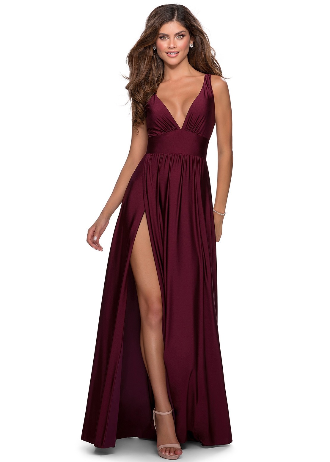La Femme 28547 Jersey Evening Dress | RissyRoos.com