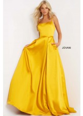 Jovani 02536 Satin A Line Prom Dress