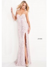 Jovani 06109 Sequin Floral Prom Dress
