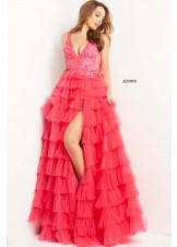 Jovani 08238 Layered Tulle Prom Dress