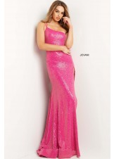 Jovani 09105 One Shoulder High Slit Prom Dress