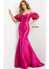Jovani 09031 Off the Shoulder Sweetheart Neck Evening Dress