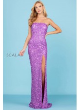 Scala 60291 Strapless Prom Gown