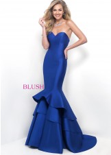 Blush TOO 11320W Ruffled Mermaid Evening Gown