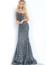 Jovani 3927 One Shoulder Lace Prom Dress