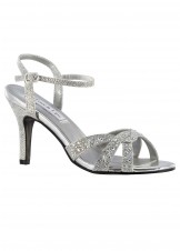 Touch Ups Dulce Silver Jeweled Heels