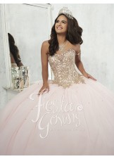 Fiesta 56286 Elegant Gold Embroidered Ball Gown