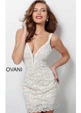 Jovani 65576 Short Lace Prom Dress