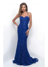 Intrigue by Blush 281 Jeweled Lace Prom Dress