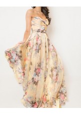 Sherri Hill 52872 Chiffon Floral Print Gown