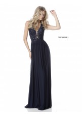 Sherri Hill 51553 Beaded Lace & Mesh Sheath Dress