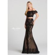 Ellie Wilde EW118156 Delicate Lace Two-Piece Gown