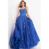 JVN by Jovani JVN06644 Embroidered Lace Ball Gown