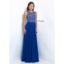 Blue Intrigue 152 Unique Fully Beaded Bodice Prom Dress for $319.00