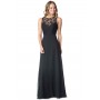 Black Bari Jay 1612 Long Bridesmaid Dress for $230.00