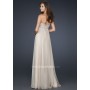 Nude La Femme 17474 Lovely Strapless Empire Chiffon Gown for $450.00