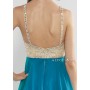 Blue Alyce B'Dazzle 35695 Iridescent Chiffon Halter Gown for $258.00