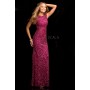 Pink, Purple Scala 48467 Long Beaded Sequin Evening Dress for $378.00