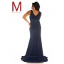 Blue Mac Duggal 76996F Jeweled Halter Style Plus Size Prom Gown for $578.00