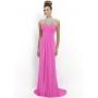 White Blush 9952 Jeweled Necklace Illusion Gown for $379.00