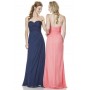 Blue, Pink Bari Jay 1530 Ruched Evening Gown for $218.00