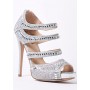 Silver Sweetie's Jewel Strappy Pump for $118.00