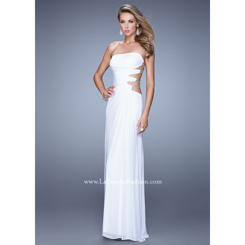 Gray La Femme 21197 Strapless Jersey Gown for $298.00
