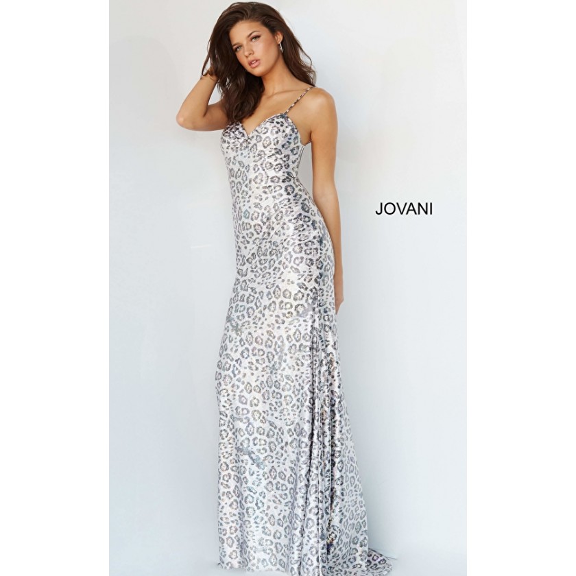 Jovani 28285 Animal Print Prom Dress