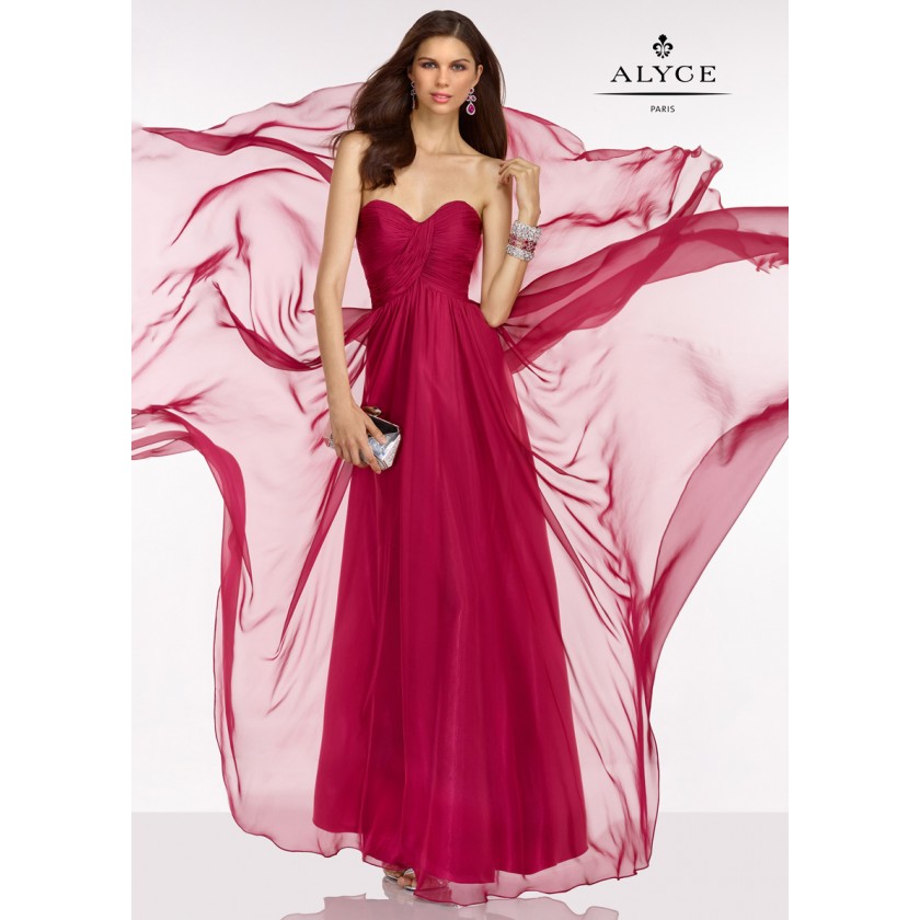 Pink, Purple Alyce B'Dazzle 35779 Ruched Empire Waist Prom Dress for $150.00