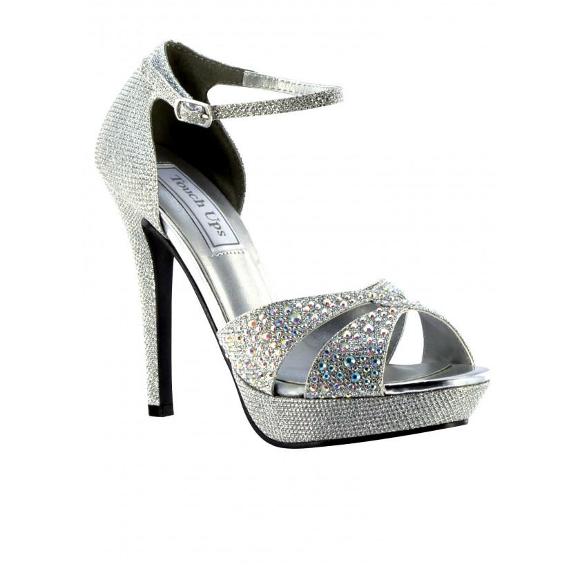 Silver Shelby by Touch Ups Platform Sandals for $69.00