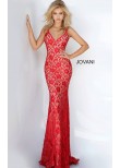 Jovani 00782 Backless Lace Prom Dress