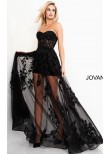 Jovani 02845 Sheer Corset Bodice Prom Dress