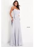 Jovani 04430 Strapless Peplum Evening Gown