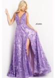 Jovani 08422 Purple A-Line Prom Dress