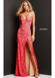 Jovani 08684 Embellished Lace Prom Gown
