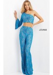 Jovani 08693 Two Piece Lace Contemporary Jumpsuit