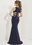 Studio 17 12740 High Neck Jersey Gown with Cutouts