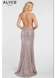 Alyce 1387 Sequin Gown with Lace-Up Back