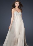 La Femme 17474 Lovely Strapless Empire Chiffon Gown