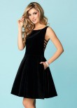 Tiffany 27141 Velvet Short Dress