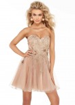 Alyce 3060 Strapless Latte Party Dress