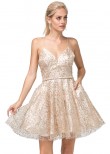 Dancing Queen 3154 Sparkling Glitter Party Dress